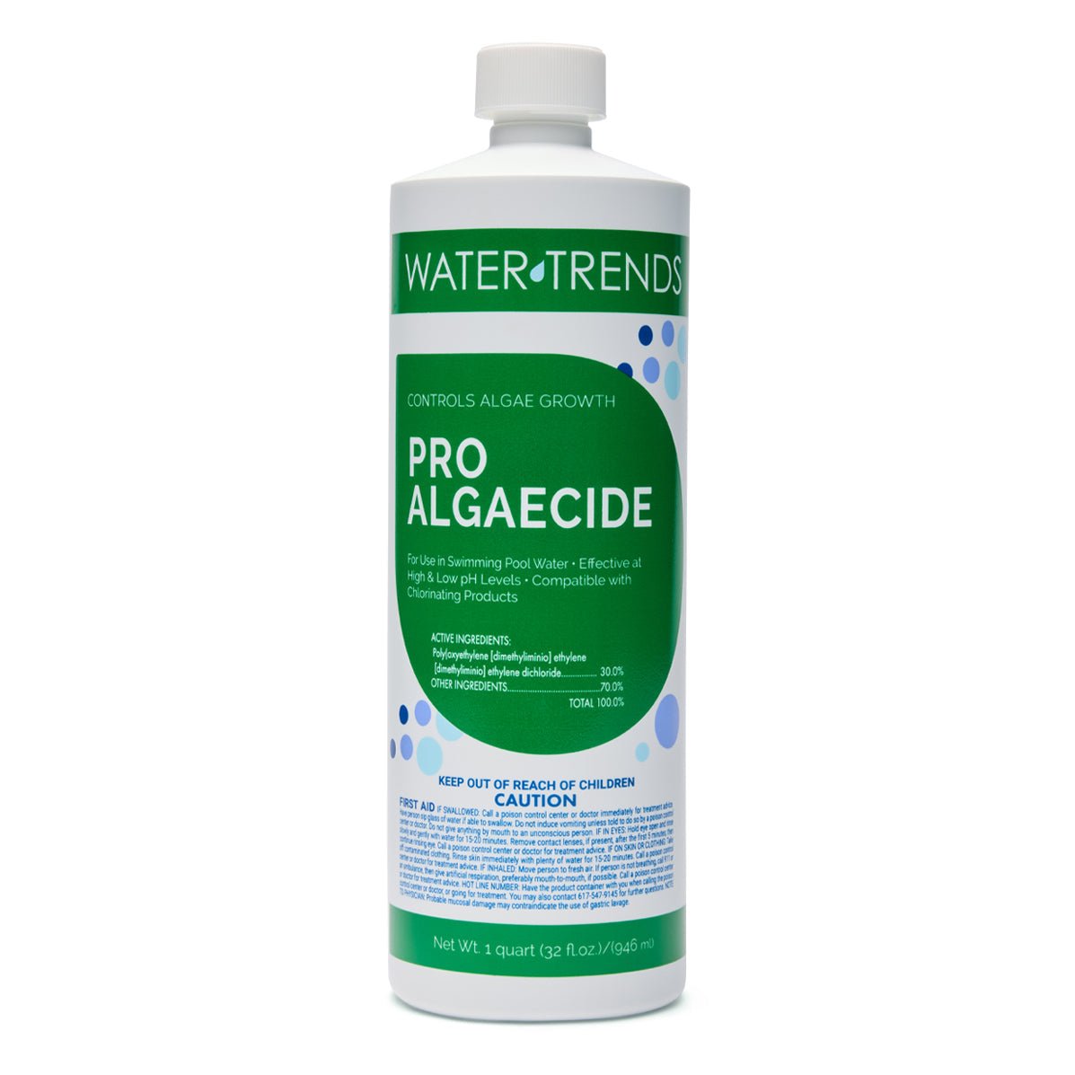 1 Quart Of WATER TRENDS 30% Pro Algaecide - WaterTrendsStore - 534