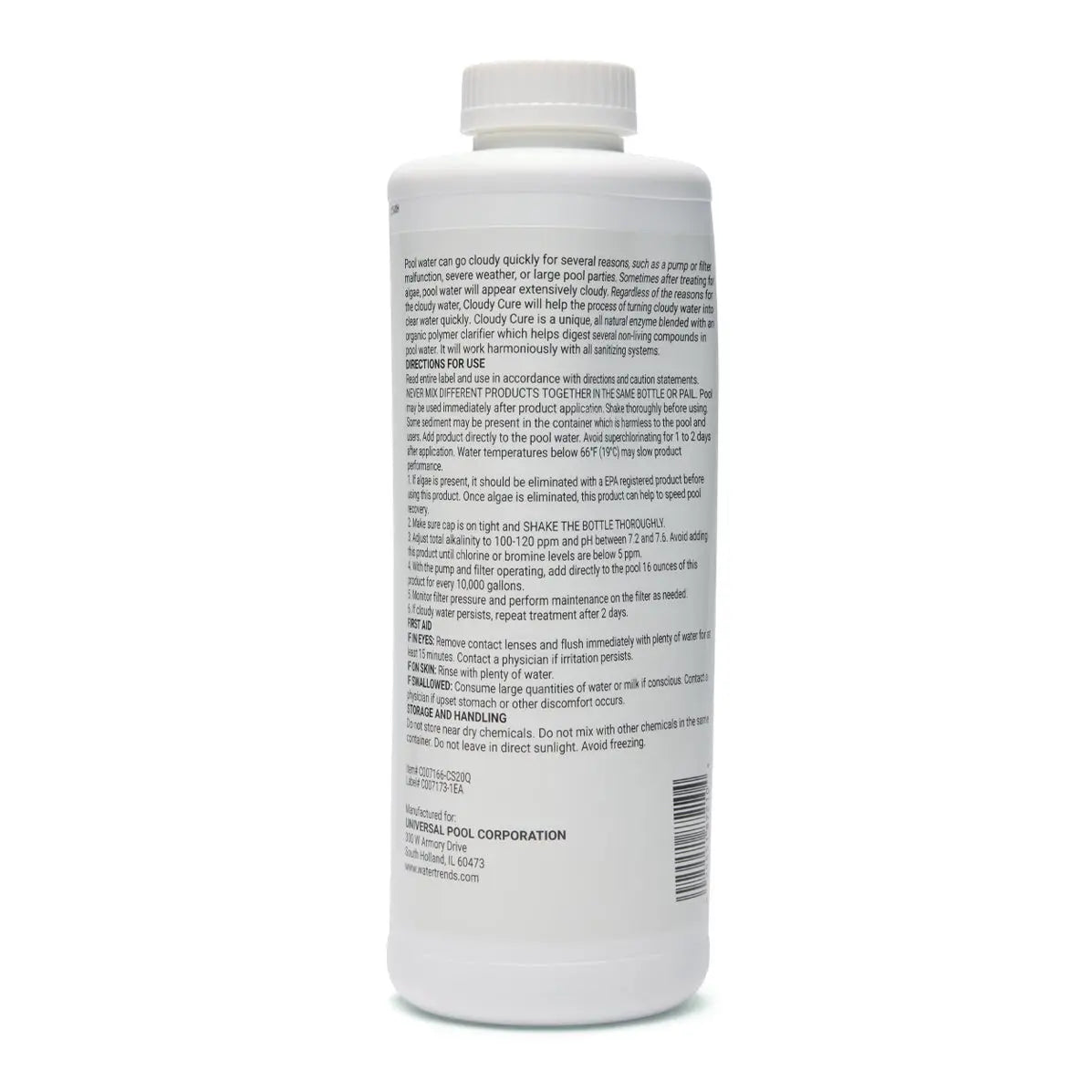 1 Quart Of WATER TRENDS Cloudy Cure - WaterTrendsStore - 3073