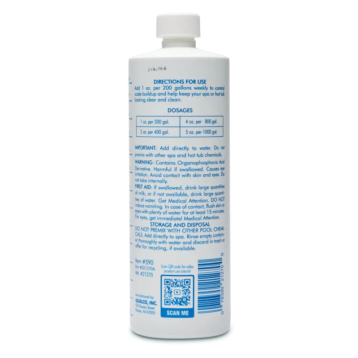 1 Quart Of WATER TRENDS Spa Metal & Stain Control - WaterTrendsStore - 590
