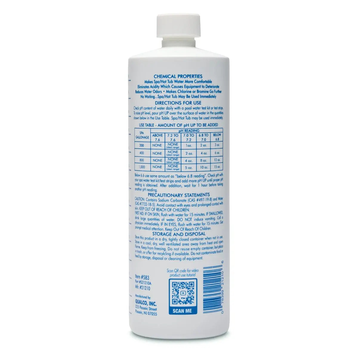 1 Quart Of WATER TRENDS Spa pH Up - WaterTrendsStore - 583
