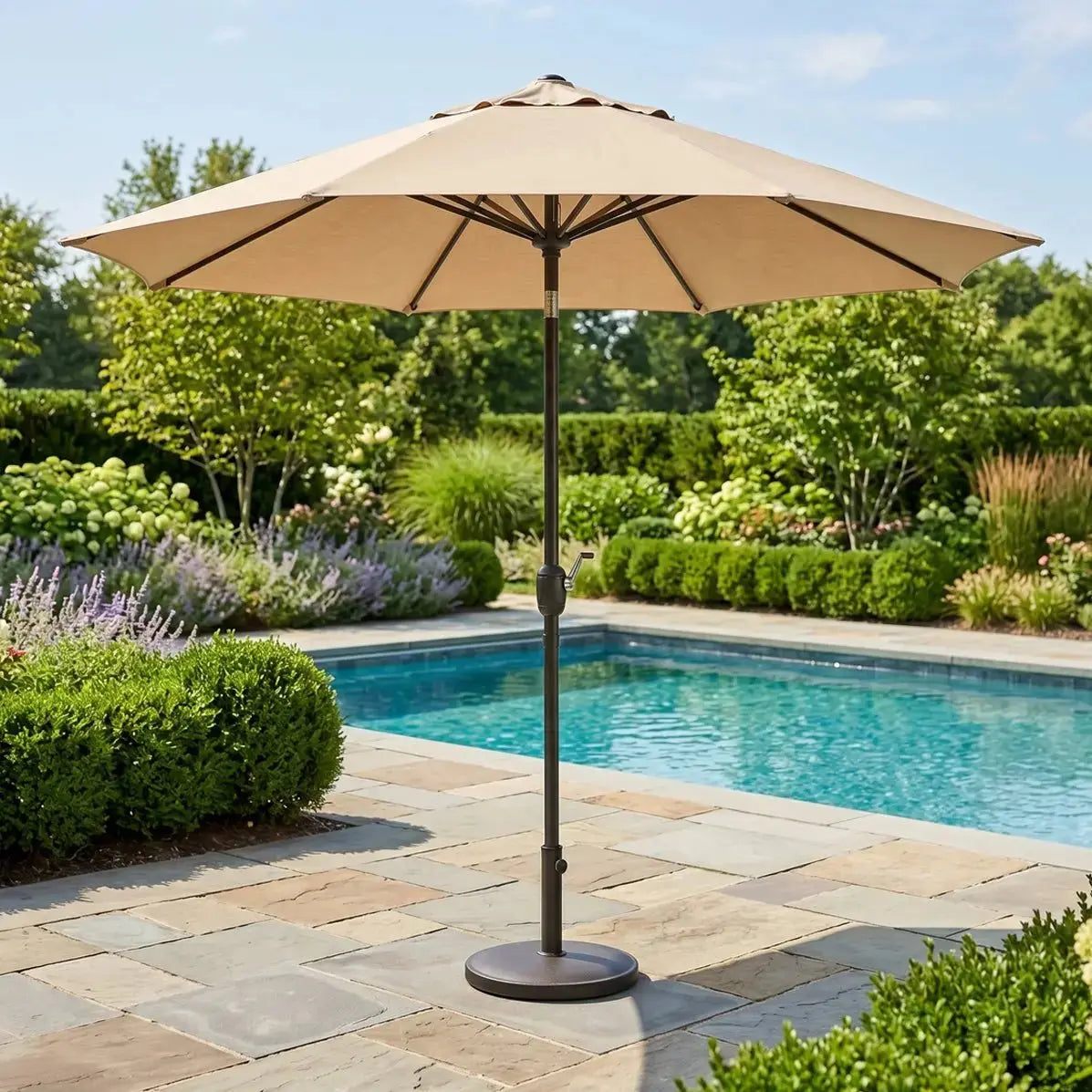 11' Classic Umbrella - Beige - WaterTrendsStore - 88005