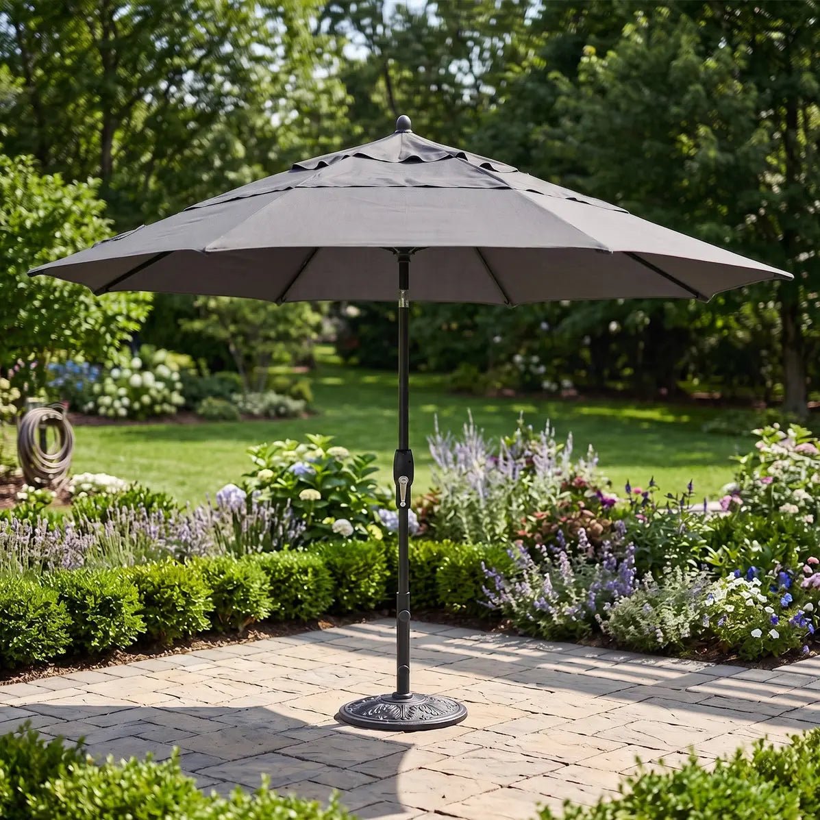 11' Classic Umbrella - Charcoal - WaterTrendsStore - 11362