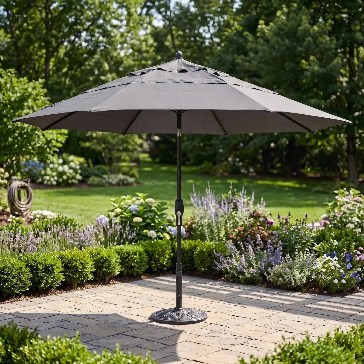 11' Classic Umbrella - Charcoal - WaterTrendsStore - 11362