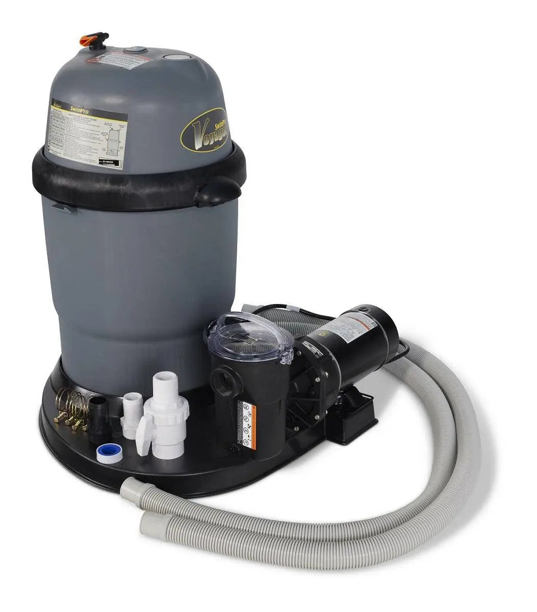 110 Swimpro 2HP Element System W/ Twist Lock Motor, Tank, Base, Cartridge, Fittings, & Hoses - WaterTrendsStore - 9910/9905