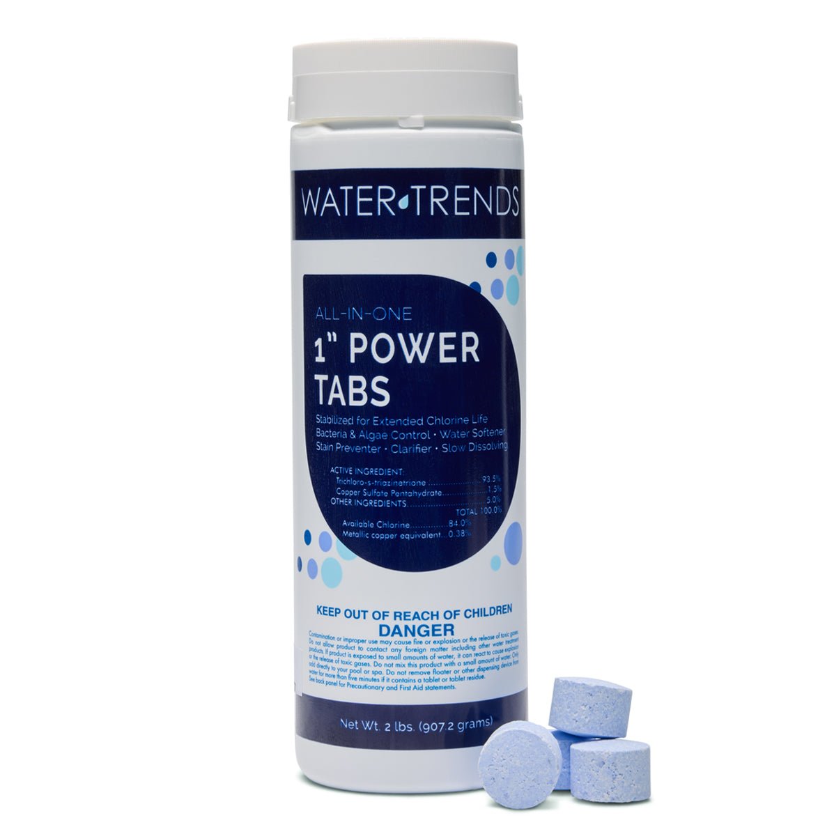 2 lbs. Of WATER TRENDS 6 - in - 1 - 1" Power Tabs - WaterTrendsStore - 566