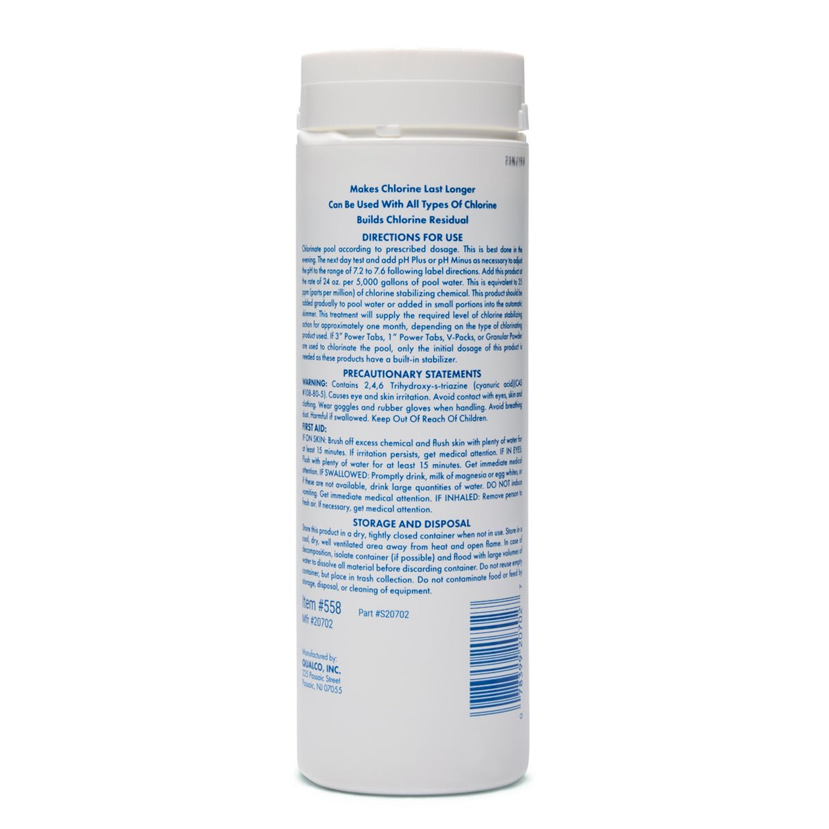 2 lbs. Of WATER TRENDS Chlorine Stabilizer - WaterTrendsStore - 558