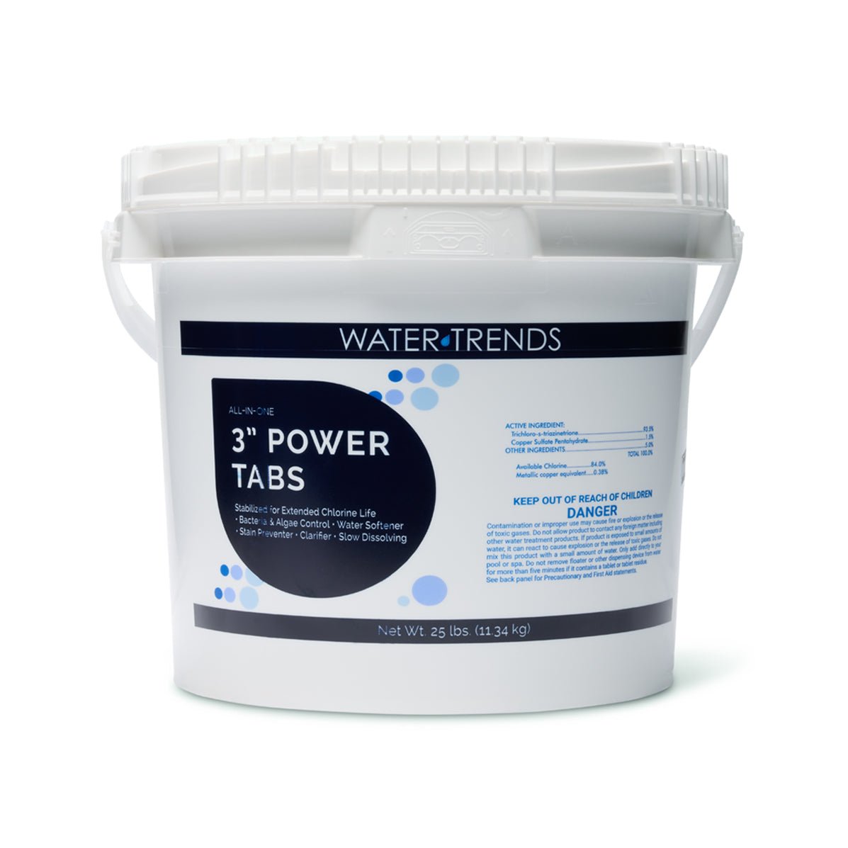 25 lbs. Of WATER TRENDS 6 - in - 1 - 3" Power Tabs - WaterTrendsStore - 575