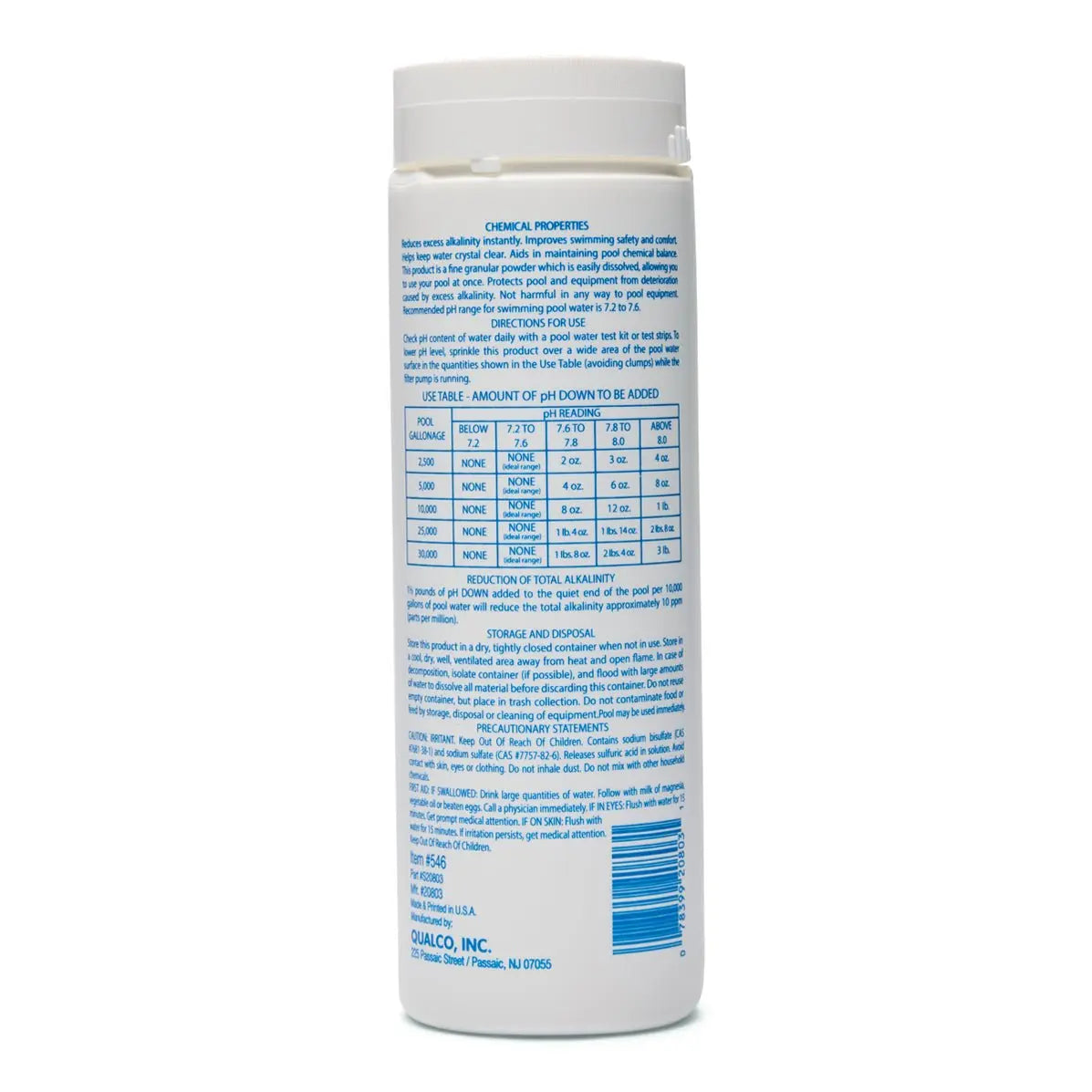 3 lbs. Of WATER TRENDS pH Down - WaterTrendsStore - 546