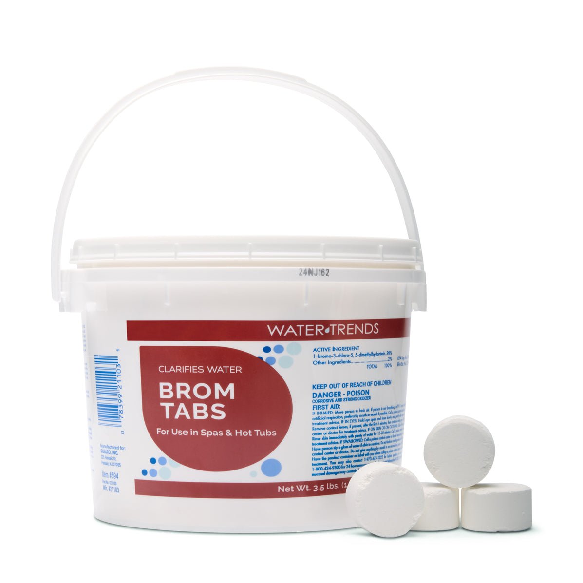 3.5 lbs. Of WATER TRENDS Bromine Tabs - WaterTrendsStore - 594