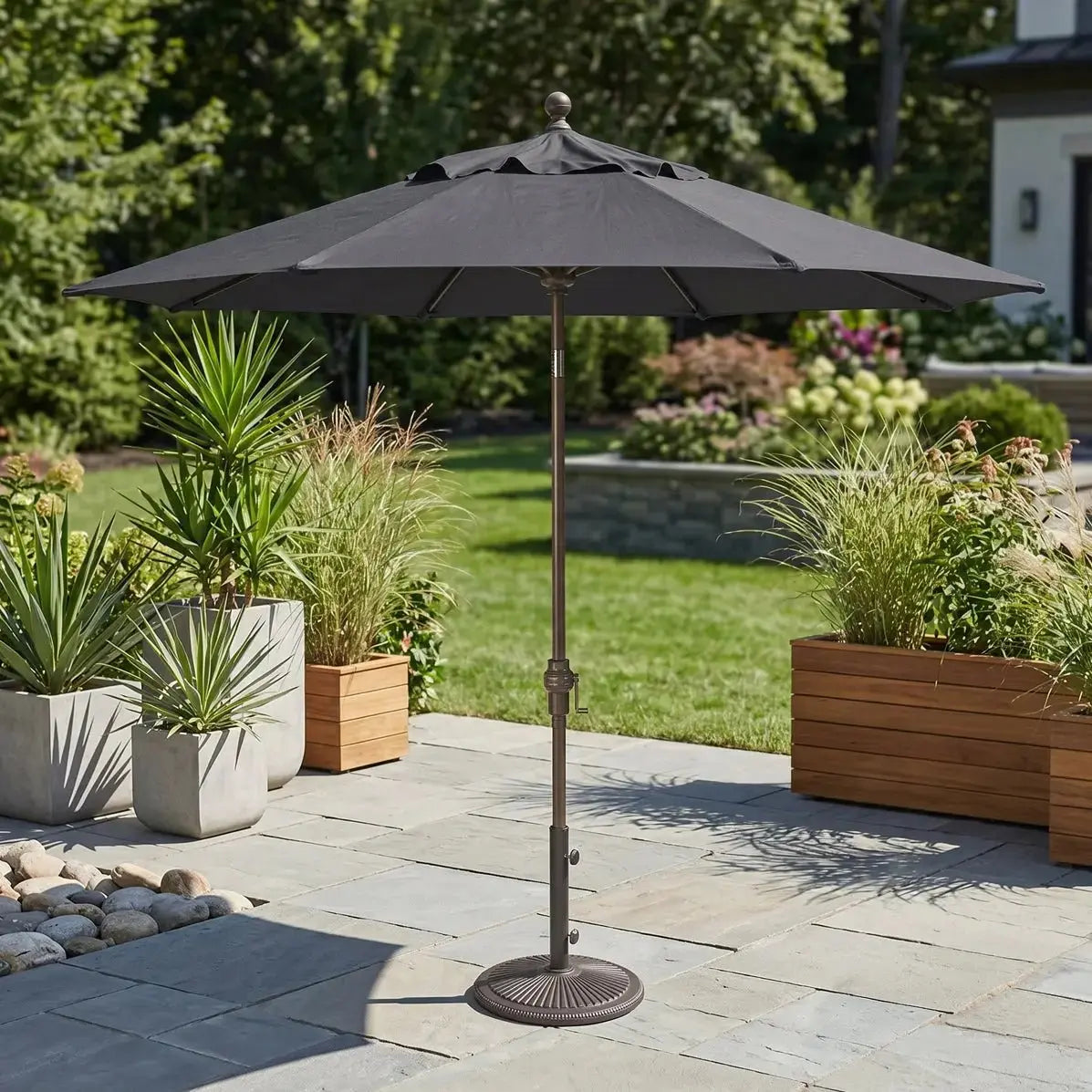 9' Classic Umbrella - Charcoal - WaterTrendsStore - 11088