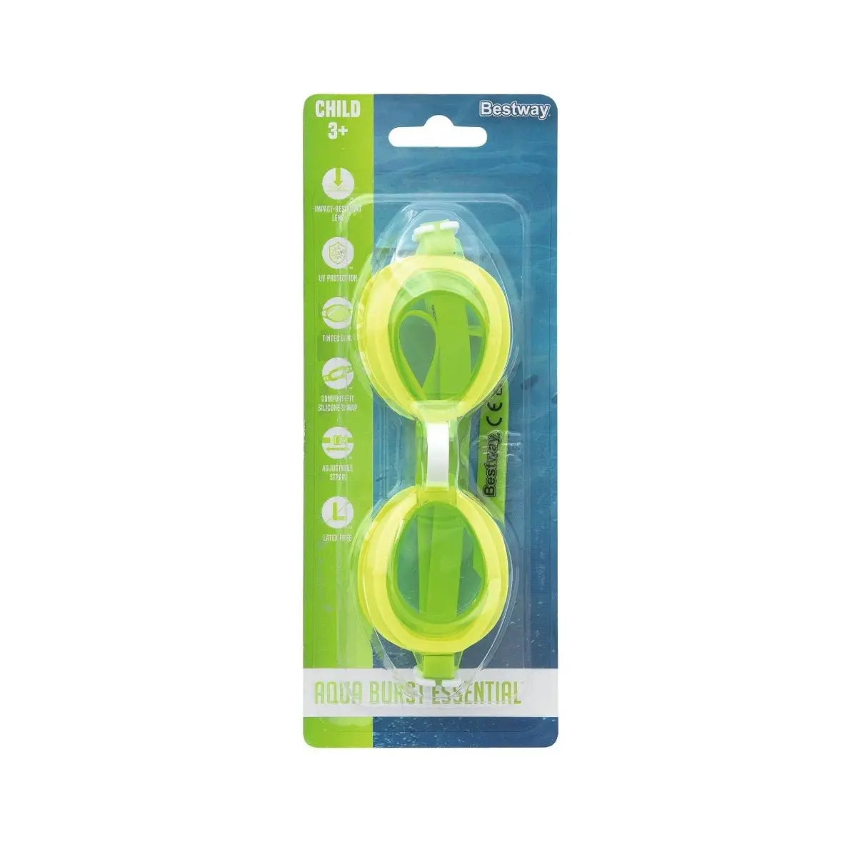 Aqua Burst Essential Goggles - WaterTrendsStore - Lime - 3150