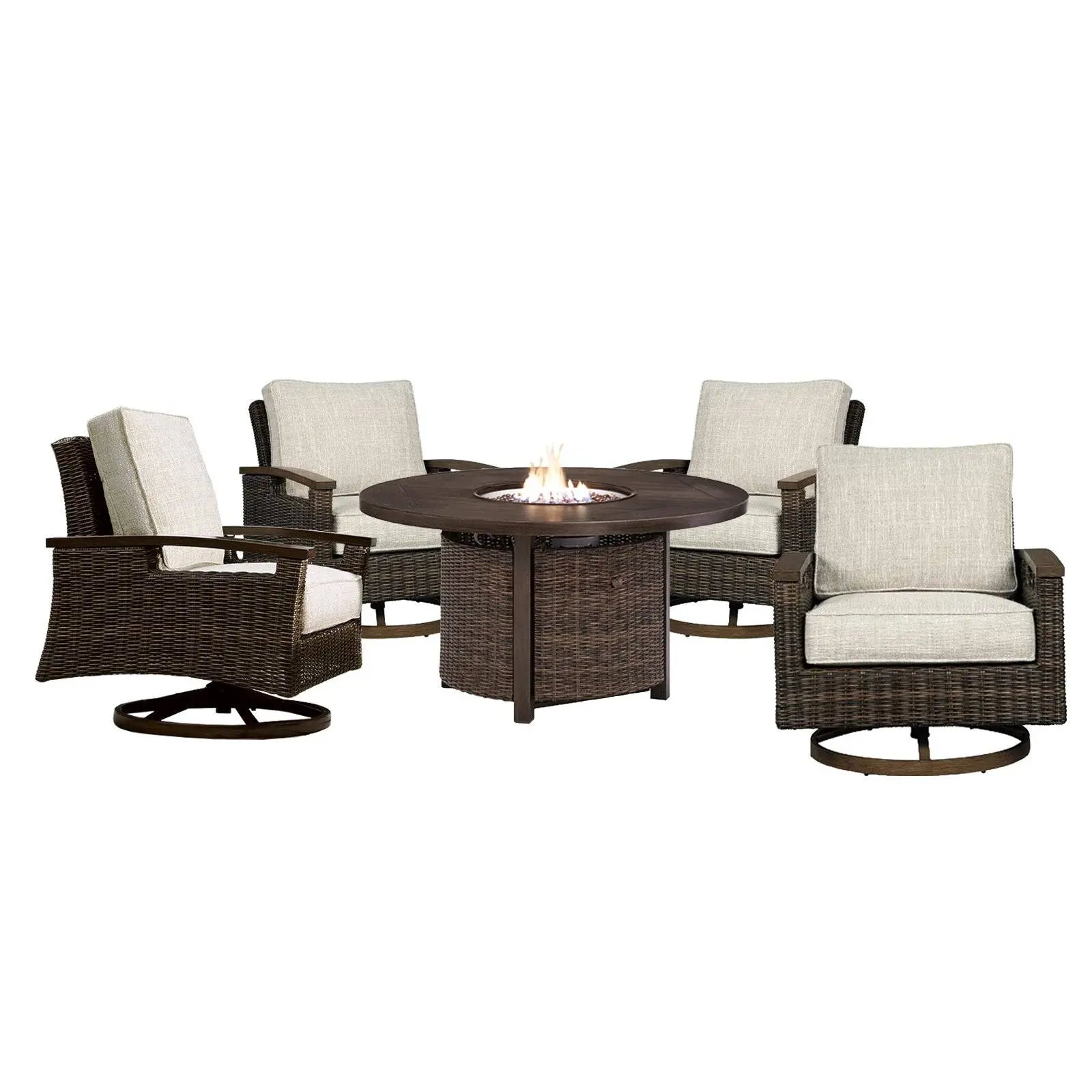 Bayfield 5 Piece Firepit Chat Group - WaterTrendsStore - 84877