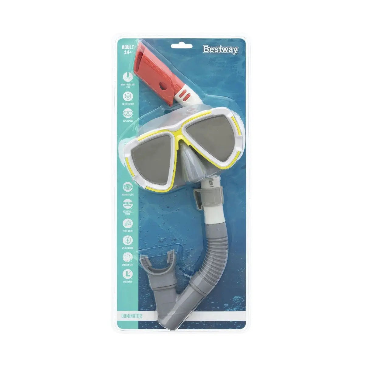 Dominator 2 Snorkel Mask - WaterTrendsStore - Yellow - 3159
