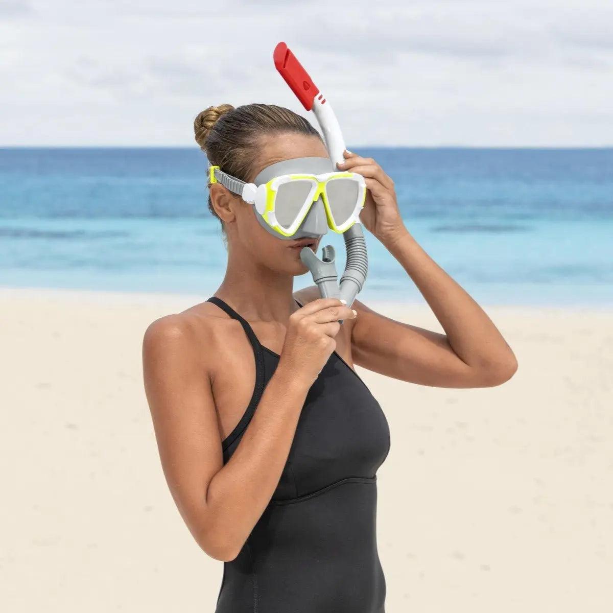 Dominator 2 Snorkel Mask - WaterTrendsStore - Yellow - 3159