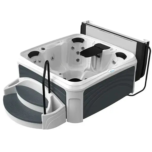 Dreammaker Cabana 2500L Suite - WaterTrendsStore - White Diamond Spa with Gray Panels -