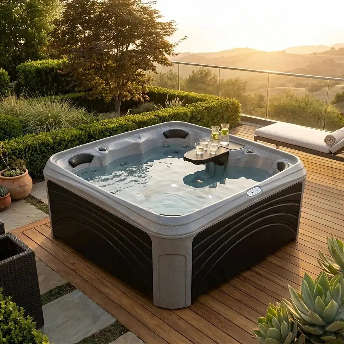 Dreammaker Cabana 2500S - WaterTrendsStore - Sahara Diamond Spa with Coffee Panels -