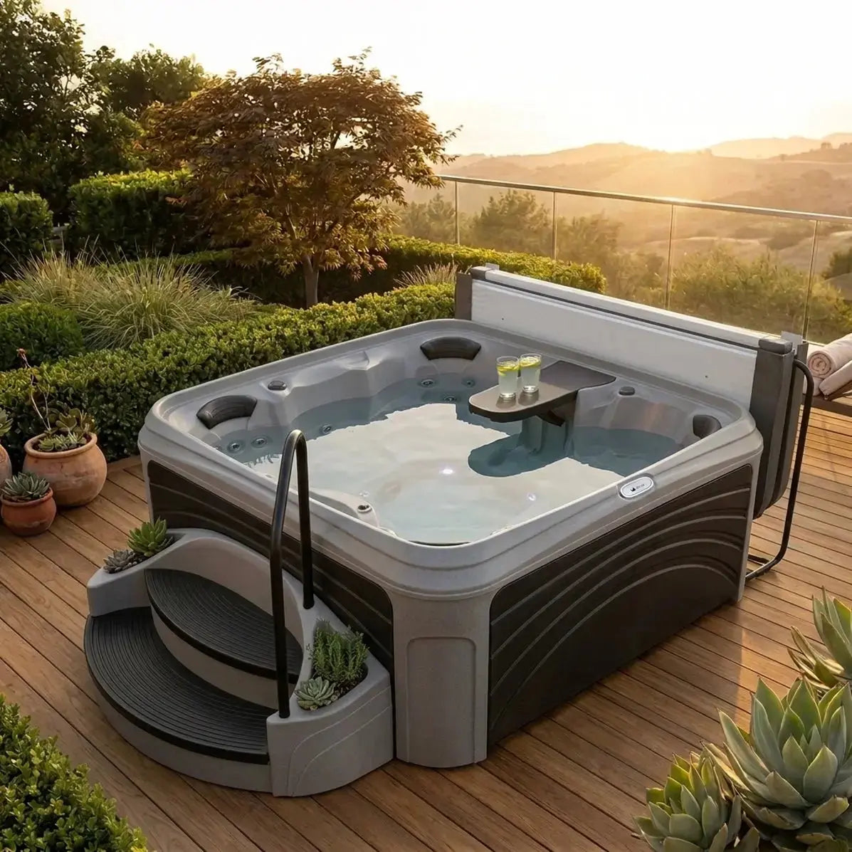 Dreammaker Cabana 2500S Suite - WaterTrendsStore - Sahara Diamond Spa with Coffee Panels -