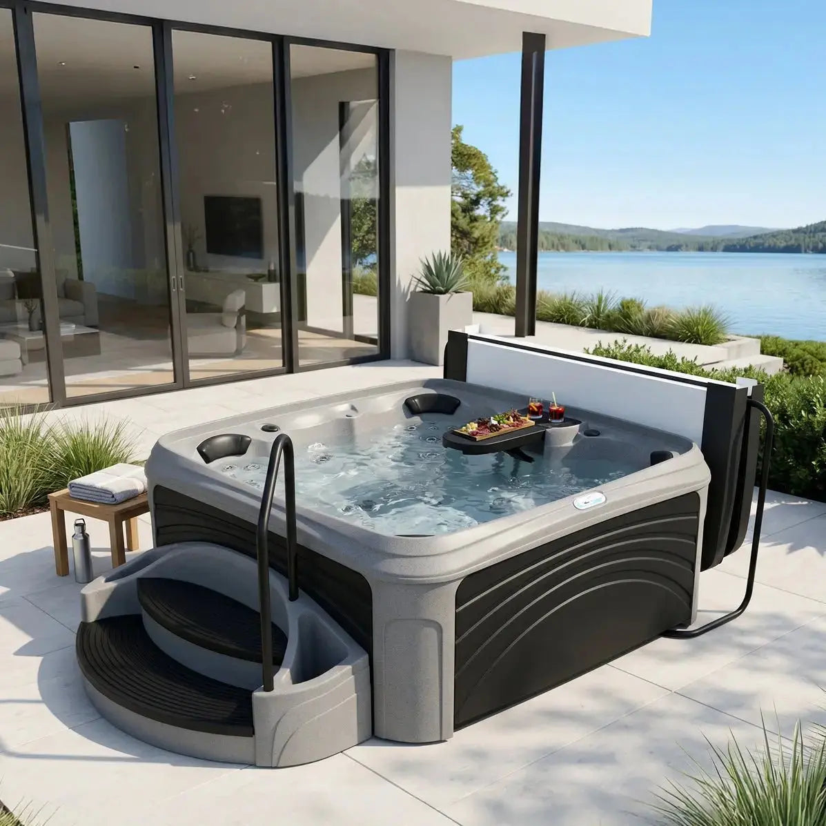 Dreammaker Cabana 3500S Suite - WaterTrendsStore - Sahara Diamond Spa with Coffee Panels -