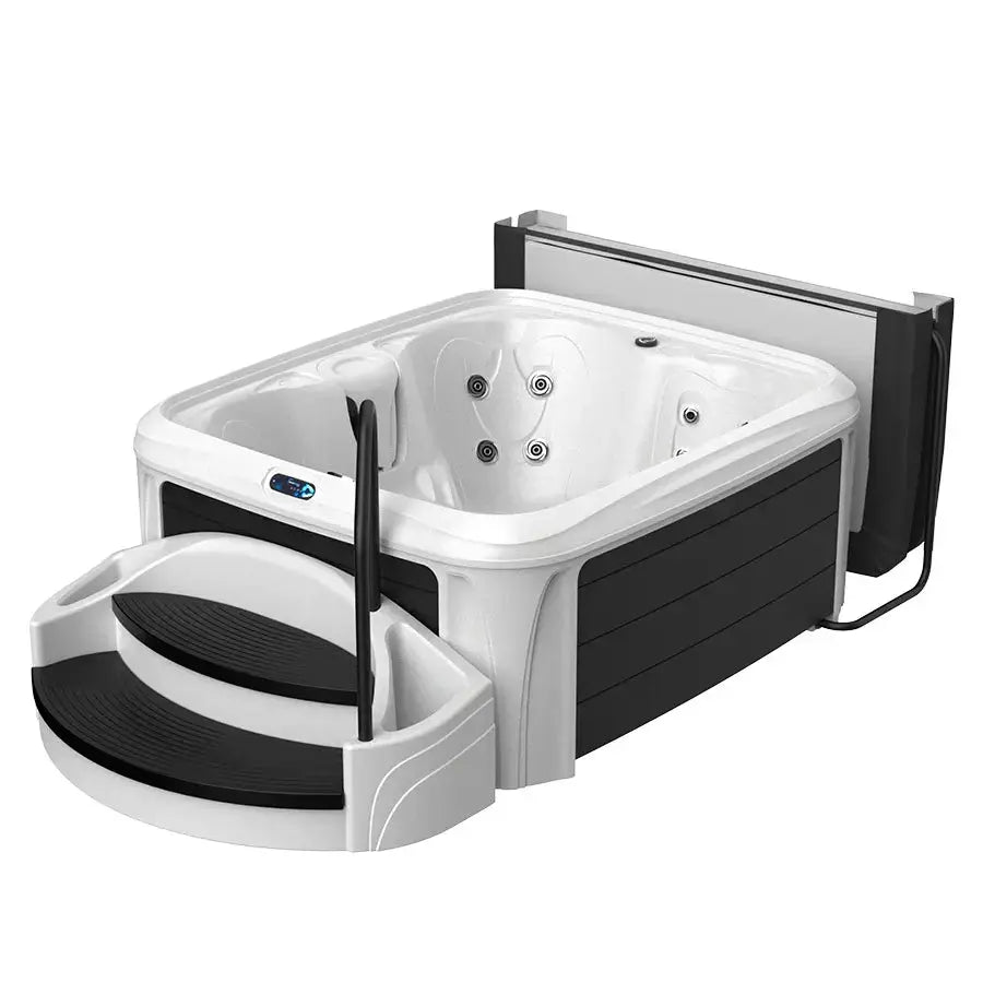 Dreammaker Comfort 2000S Suite - WaterTrendsStore - White Diamond Spa with Black Panels -