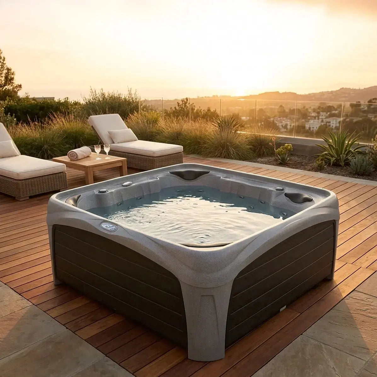 Dreammaker Crossover 730L - WaterTrendsStore - Sahara Diamond Spa with Coffee Panels -