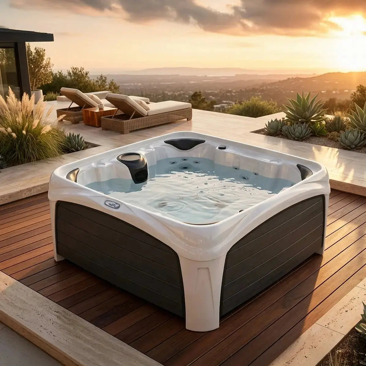 Dreammaker Crossover 730S - WaterTrendsStore - Sahara Diamond Spa with Coffee Panels -