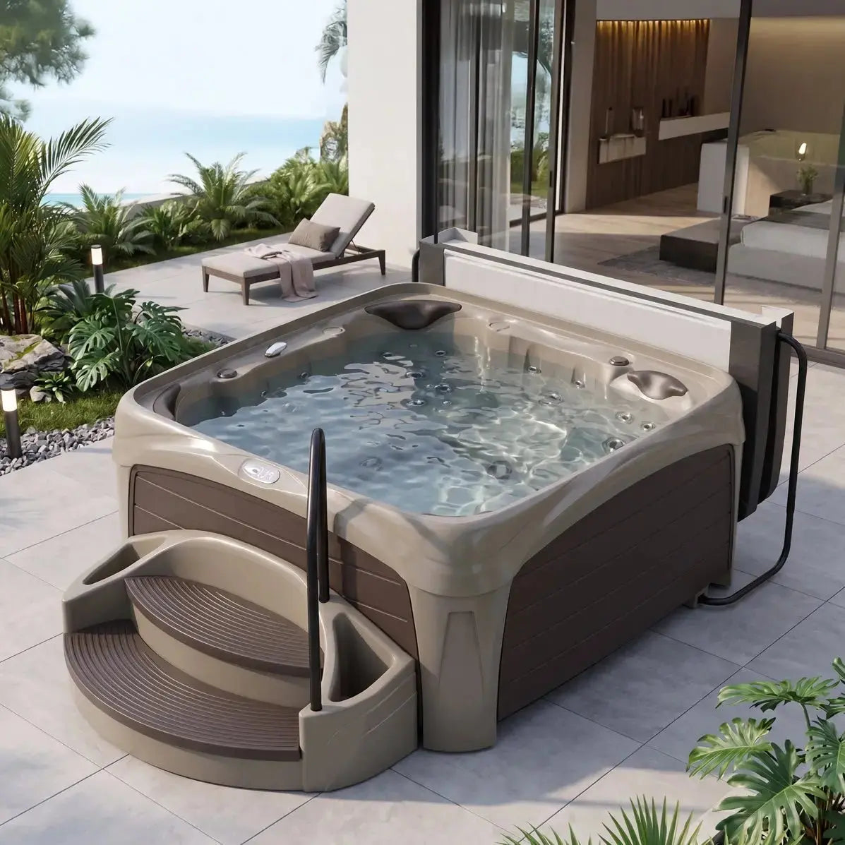 Dreammaker Crossover 740L Suite - WaterTrendsStore - Sahara Diamond Spa with Coffee Panels -