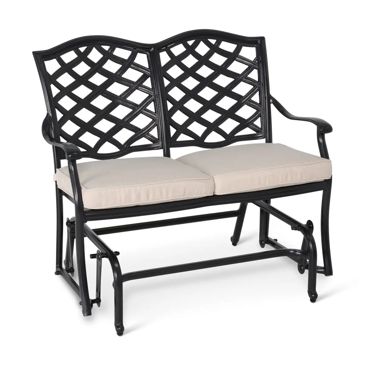 Hanley Cast Double Glider W/ Cushion - WaterTrendsStore - Flax - 17563