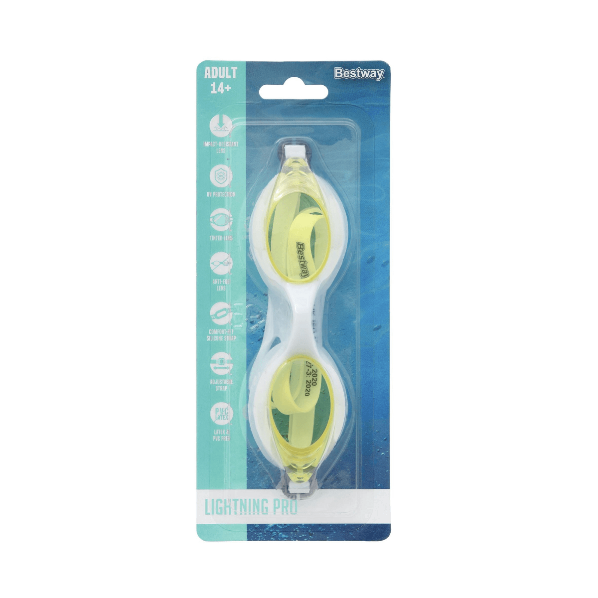 Lightening Pro Adult Goggles - WaterTrendsStore - Yellow - 3157