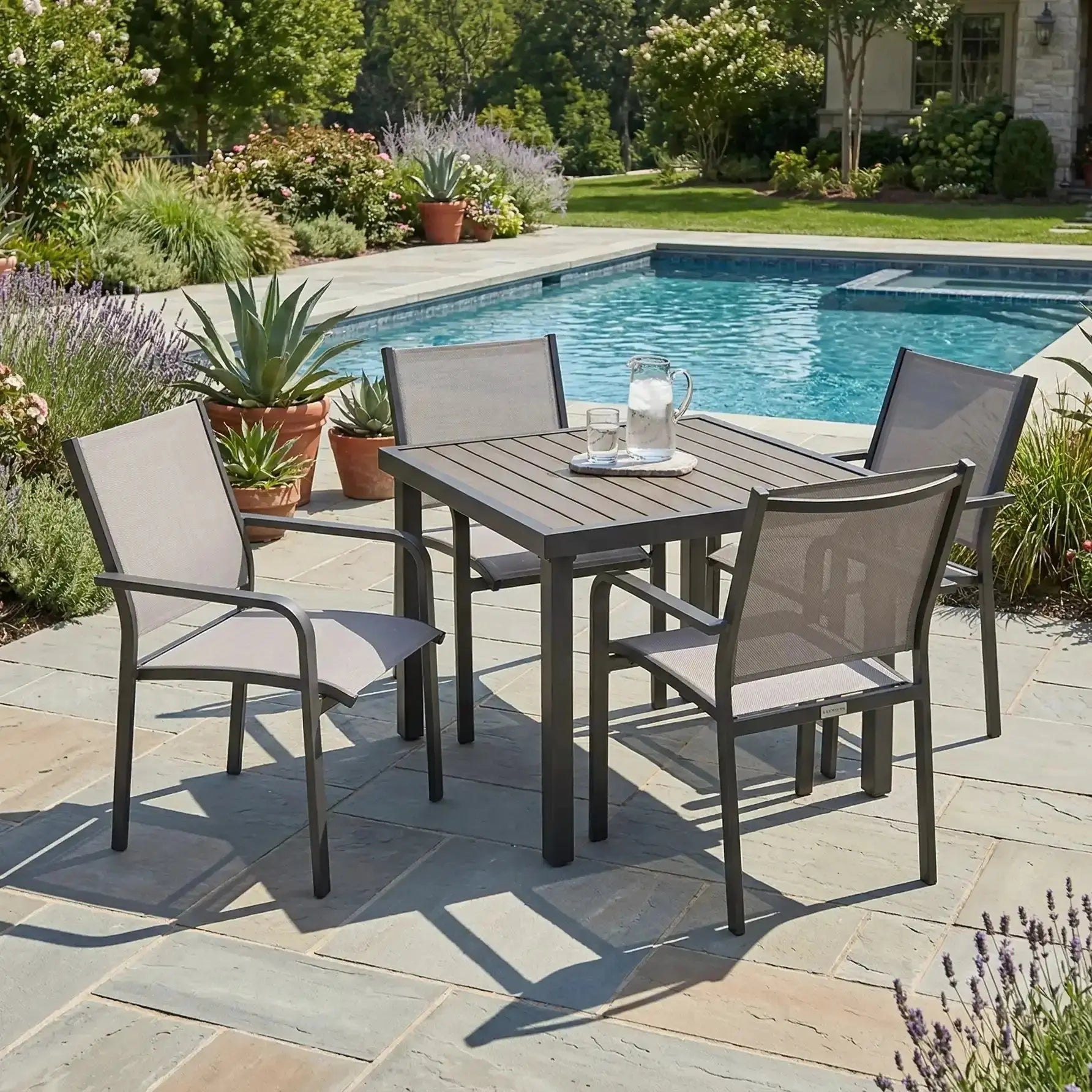 St. Kitts 5 Piece Sling Dining Group - WaterTrendsStore - 61938