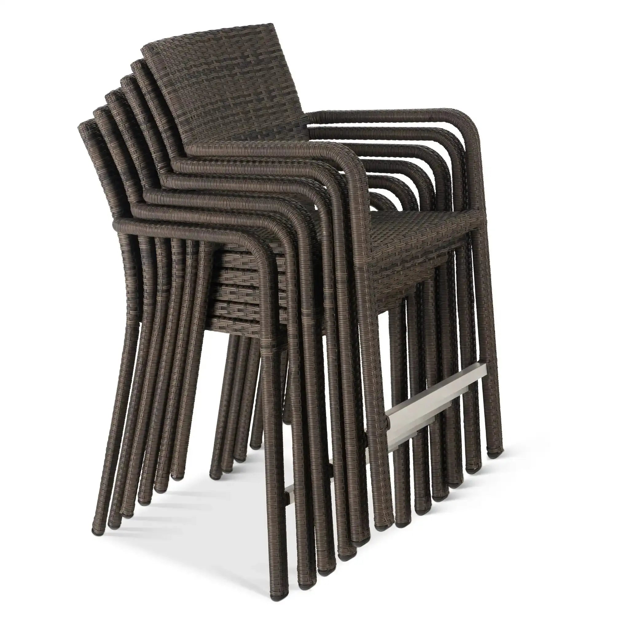 St. Kitts Woven 7 Piece Counter Height Group - Canola Seed - WaterTrendsStore - 85081