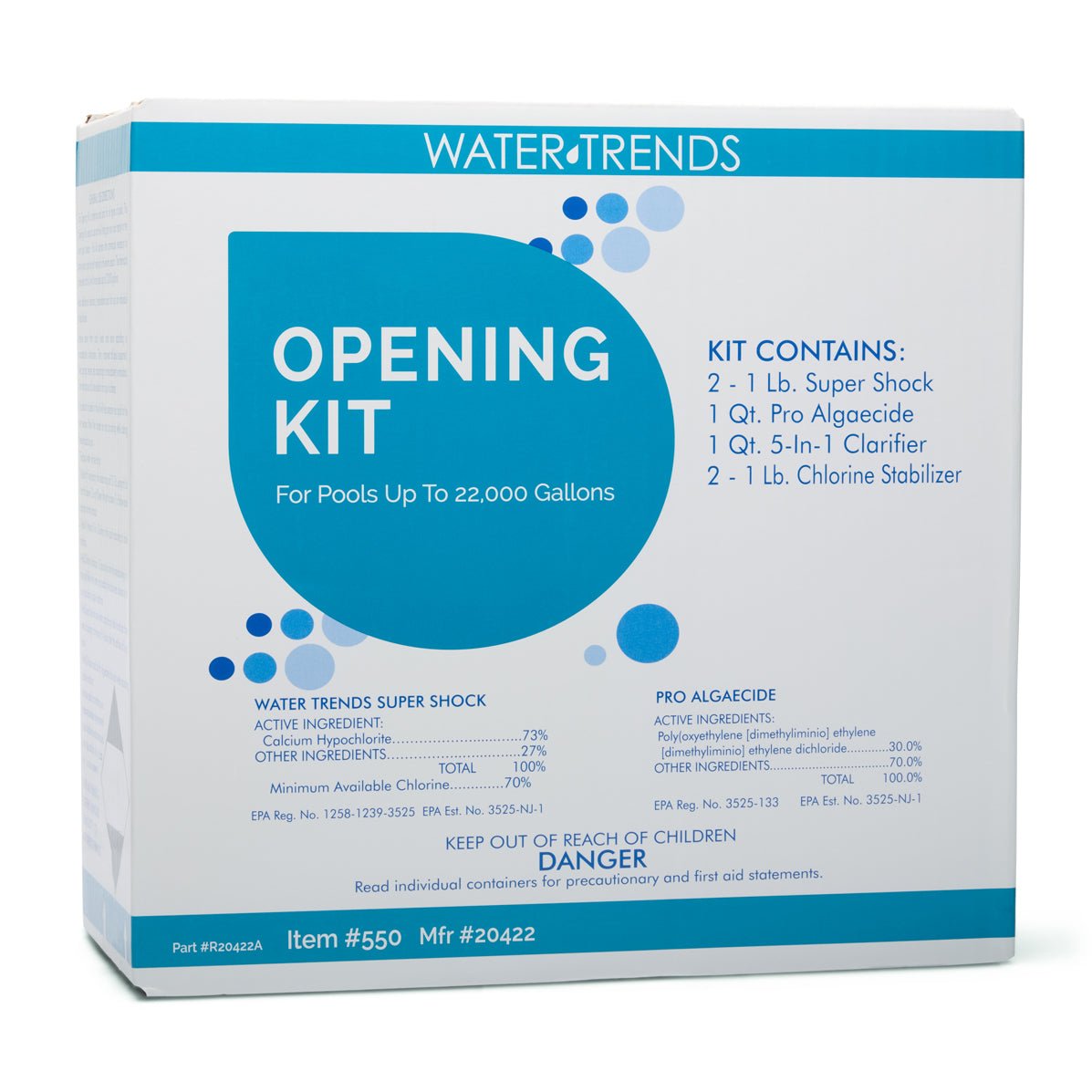 WATER TRENDS Over Sized Opening Kit For Up To 22,000 Gallons - WaterTrendsStore - 550