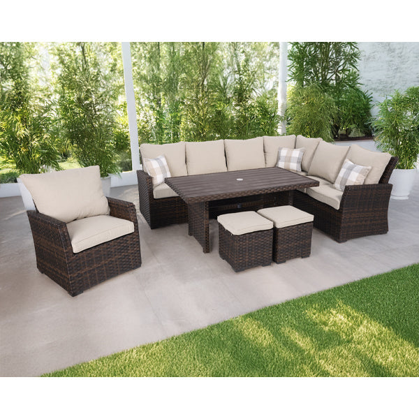 Arcadia Sectional Group - Brown - WaterTrendsStore