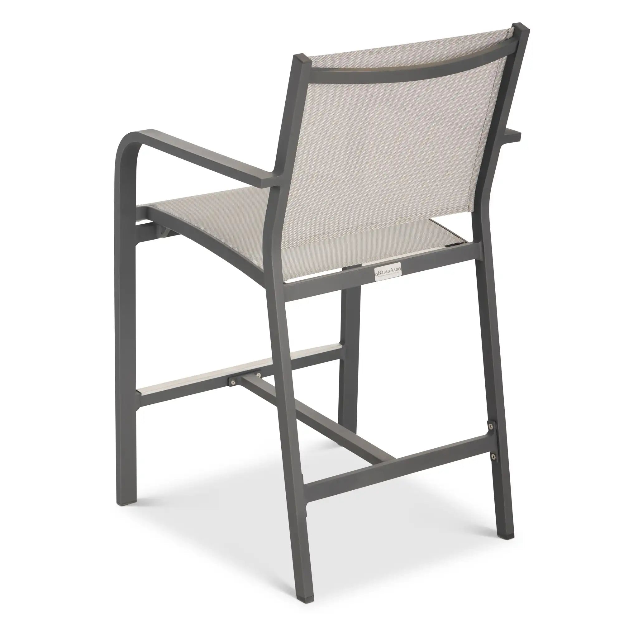 St. Kitts Sling Counter Height Stool - Graphite - WaterTrendsStore