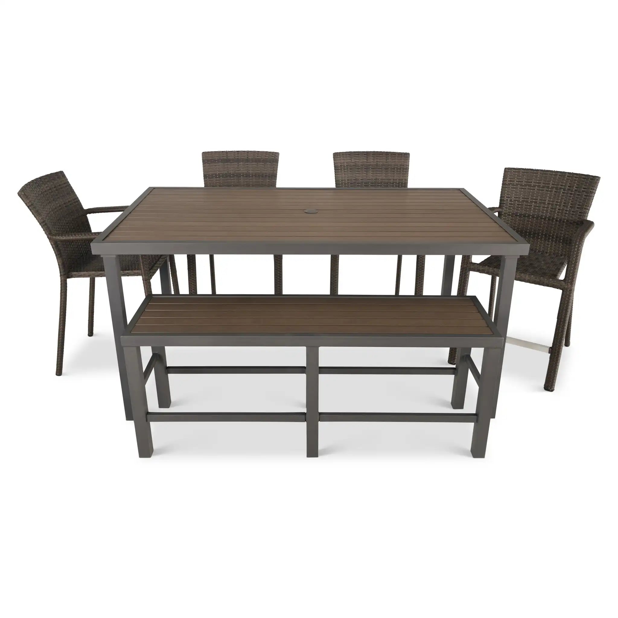 St. Kitts Woven 6 Piece Counter Height Group - Canola Seed - WaterTrendsStore