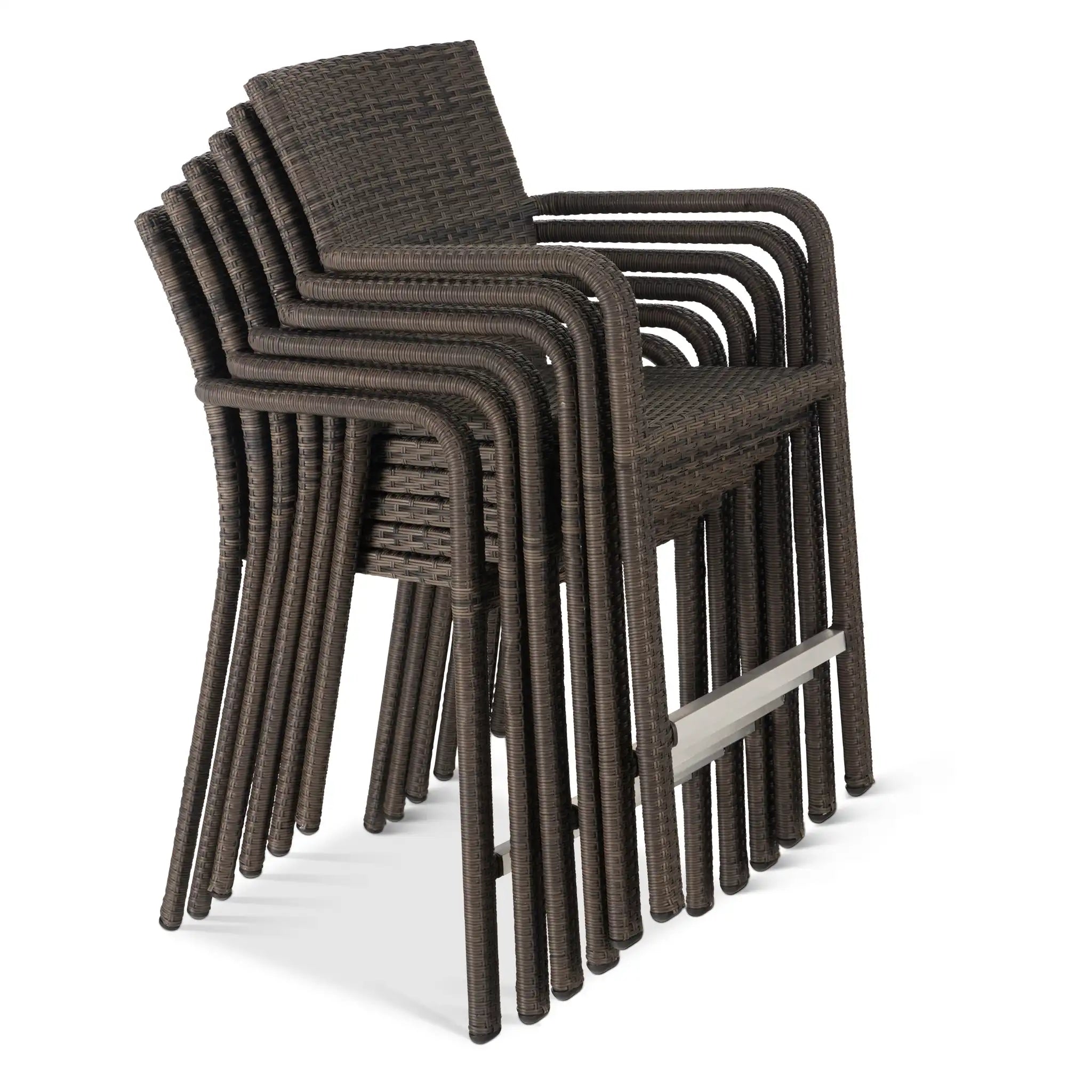 St. Kitts Woven 7 Piece Counter Height Group - Canola Seed - WaterTrendsStore