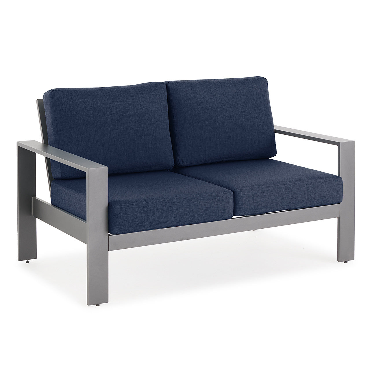 Newport Grey 5 Piece Loveseat Group - Spectrum Indigo - WaterTrendsStore