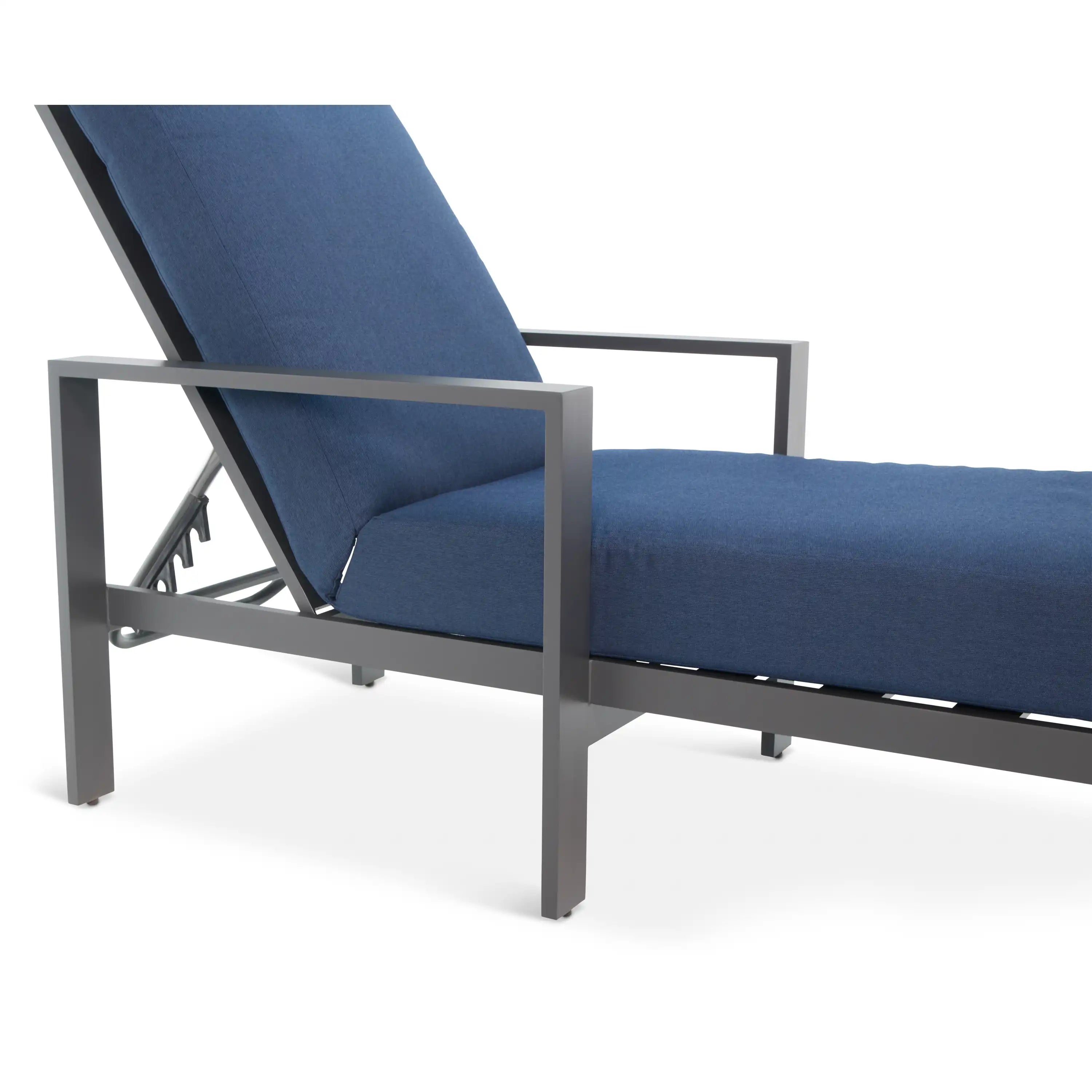 Newport Grey Chaise Lounge - WaterTrendsStore