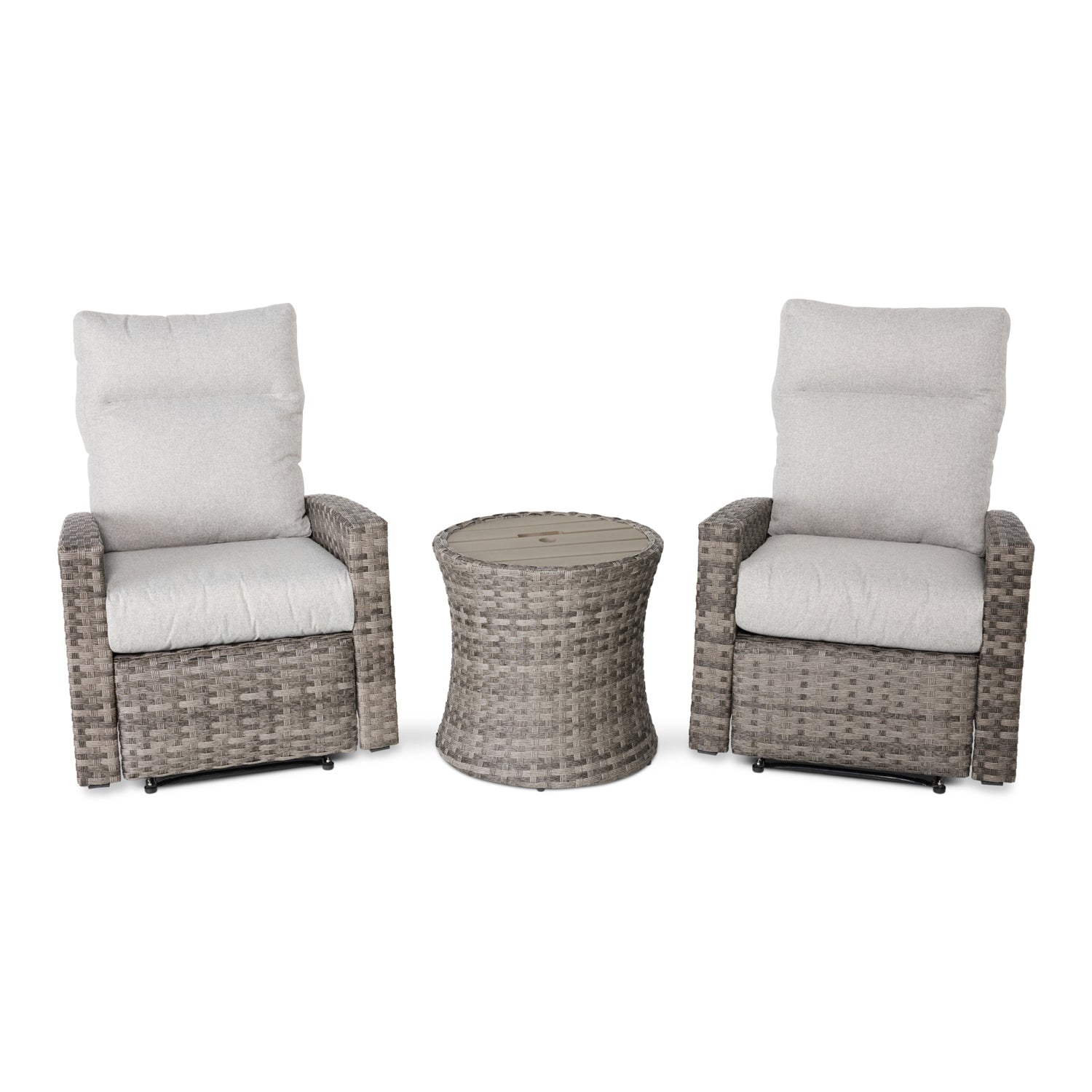 Arcadia 3 Piece Recliner Group - Grey - WaterTrendsStore