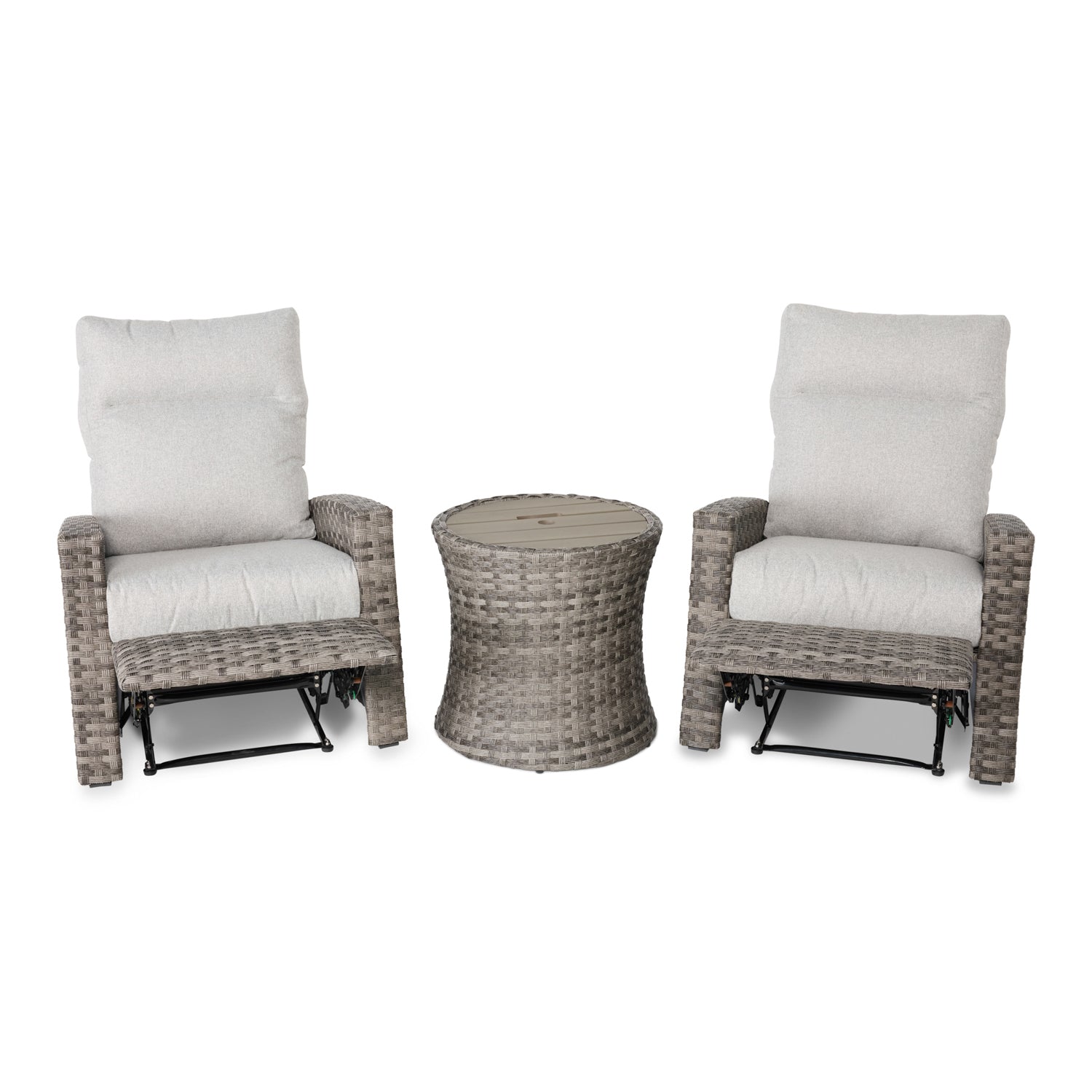 Arcadia 3 Piece Recliner Group - Grey - WaterTrendsStore