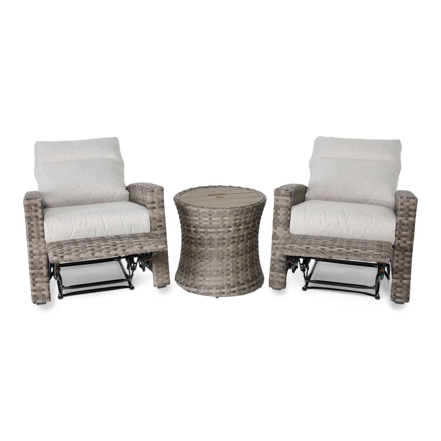 Arcadia 3 Piece Recliner Group - Grey - WaterTrendsStore