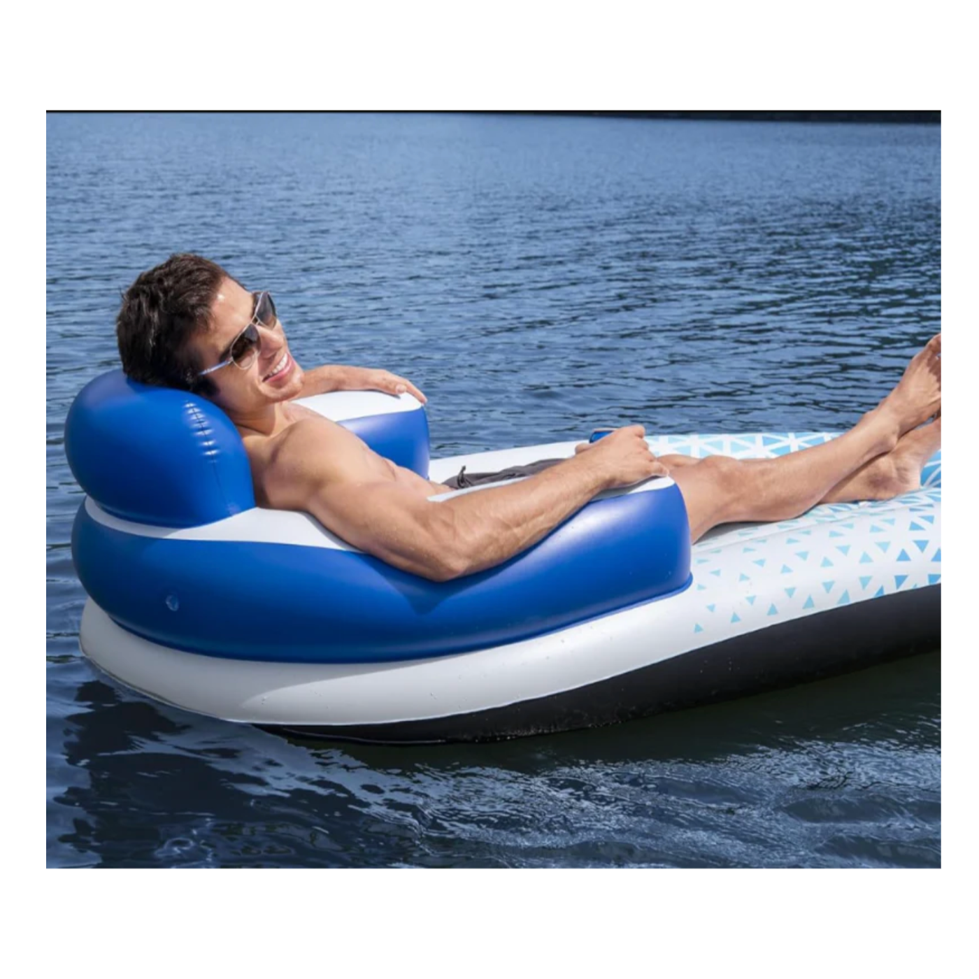 Hydro-Force Indigo Wave Inflatable Lounge - WaterTrendsStore