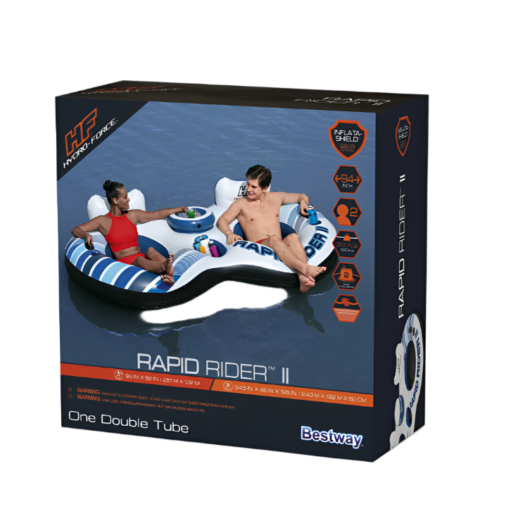 Hydro-Force Rapid Inflatable Rider Double Tube - WaterTrendsStore