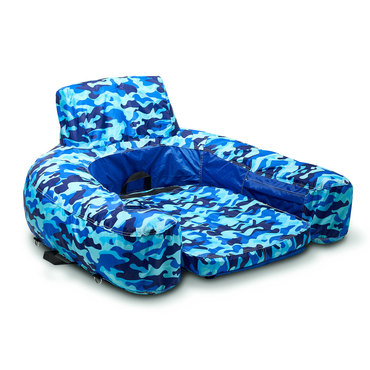 Blue Camo Extendable Lounge Chair