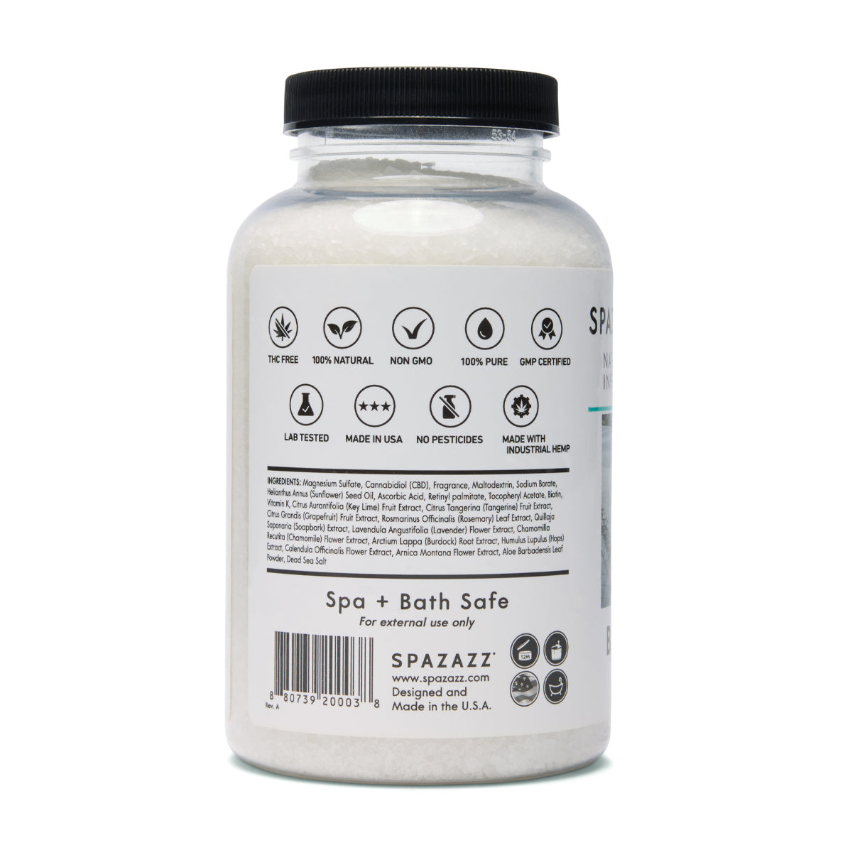 19 oz. Of Spazazz CBD Infused Balance Well Crystals - WaterTrendsStore