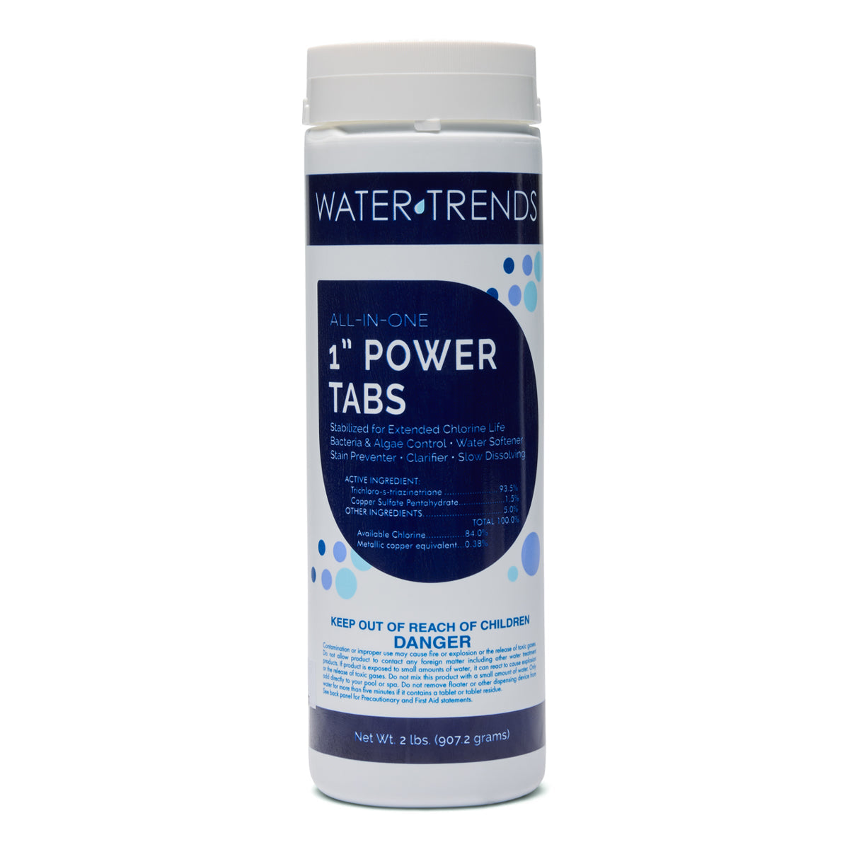 WATER TRENDS 1 inch All in One Power Tablets 2 lb Container The Great Escape