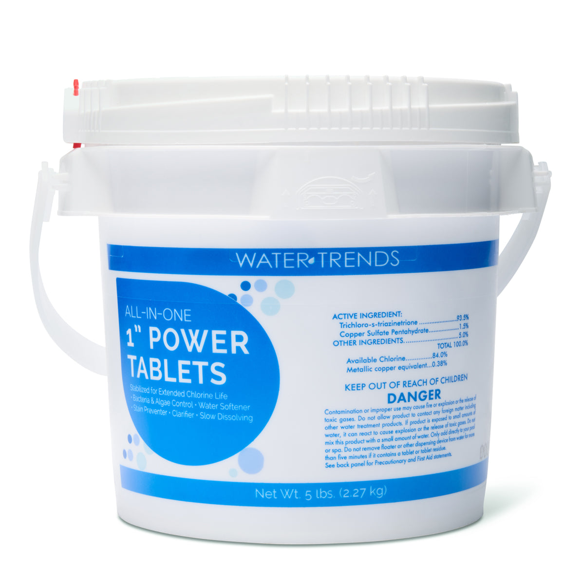 WATER TRENDS 1 inch All in One Power Tablets 5 lb Bucket The Great Escape