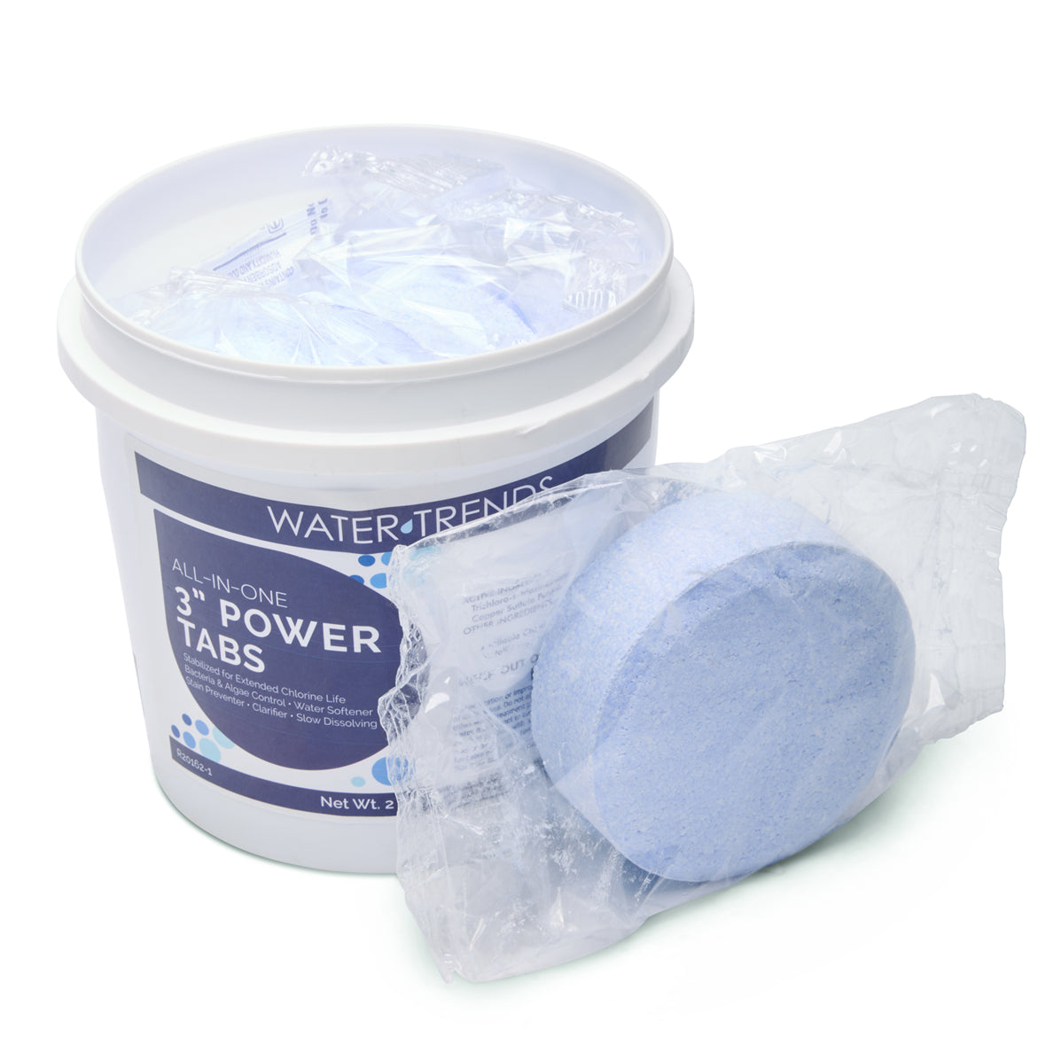 WATER TRENDS 3 inch All in One Power Tablets 2 lb Bucket with Handle and Tab The Great Escape