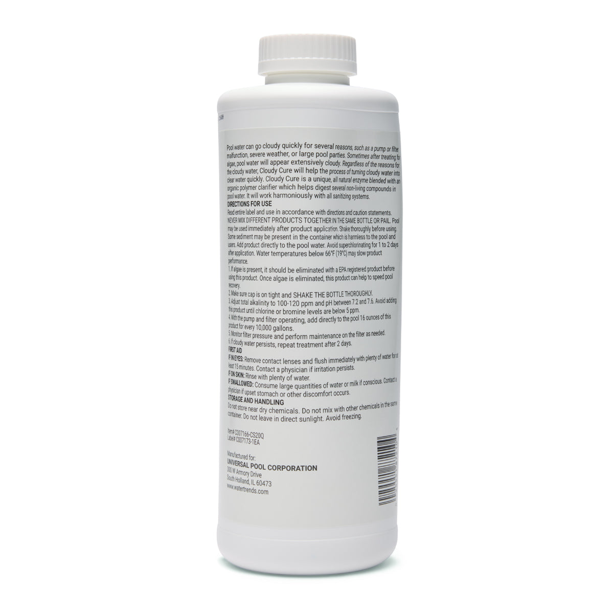 WATER TRENDS Cloudy Cure 1 Quart Directions The Great Escape