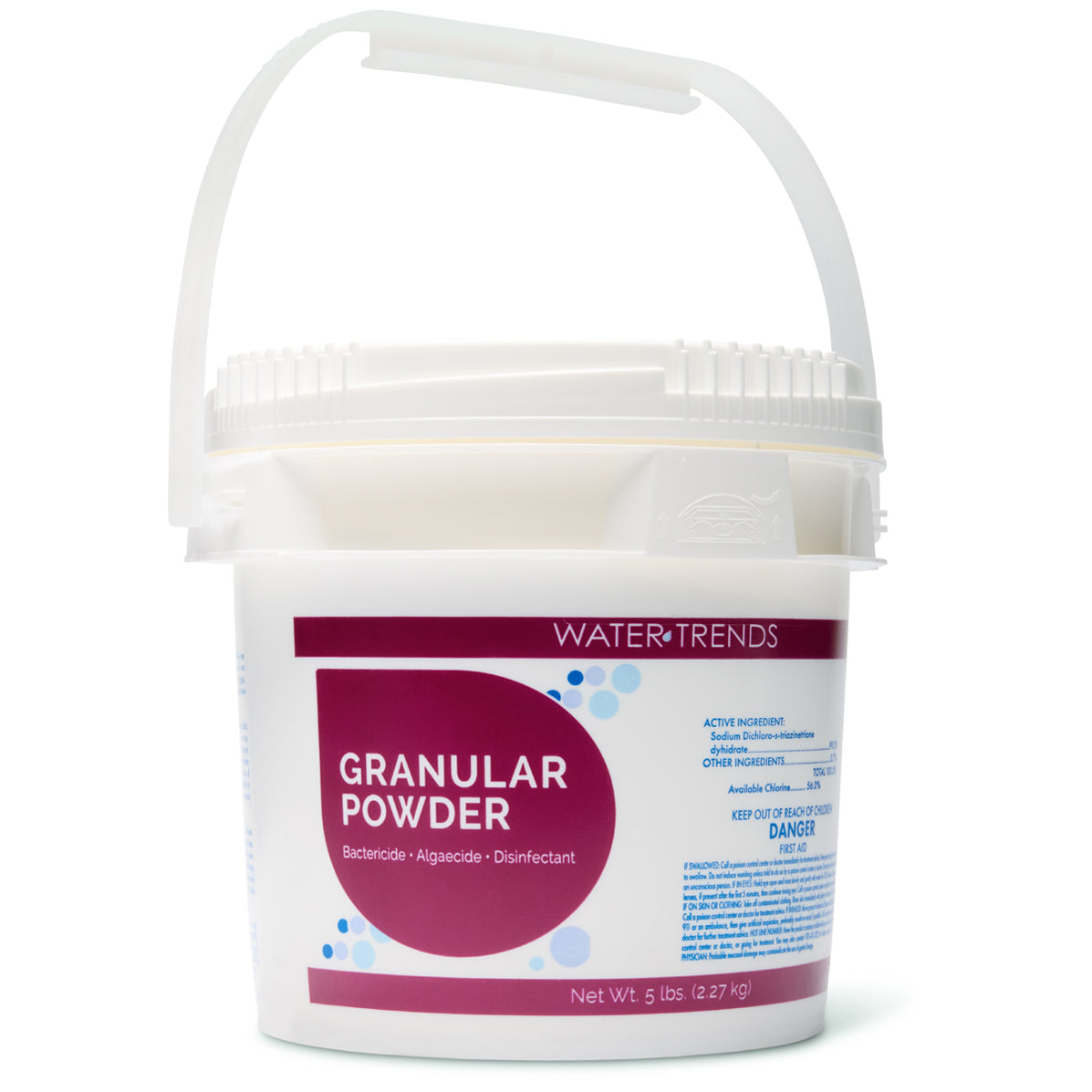 WATER TRENDS Granular Powder 5 lb Bucket with Handle The Great Escape