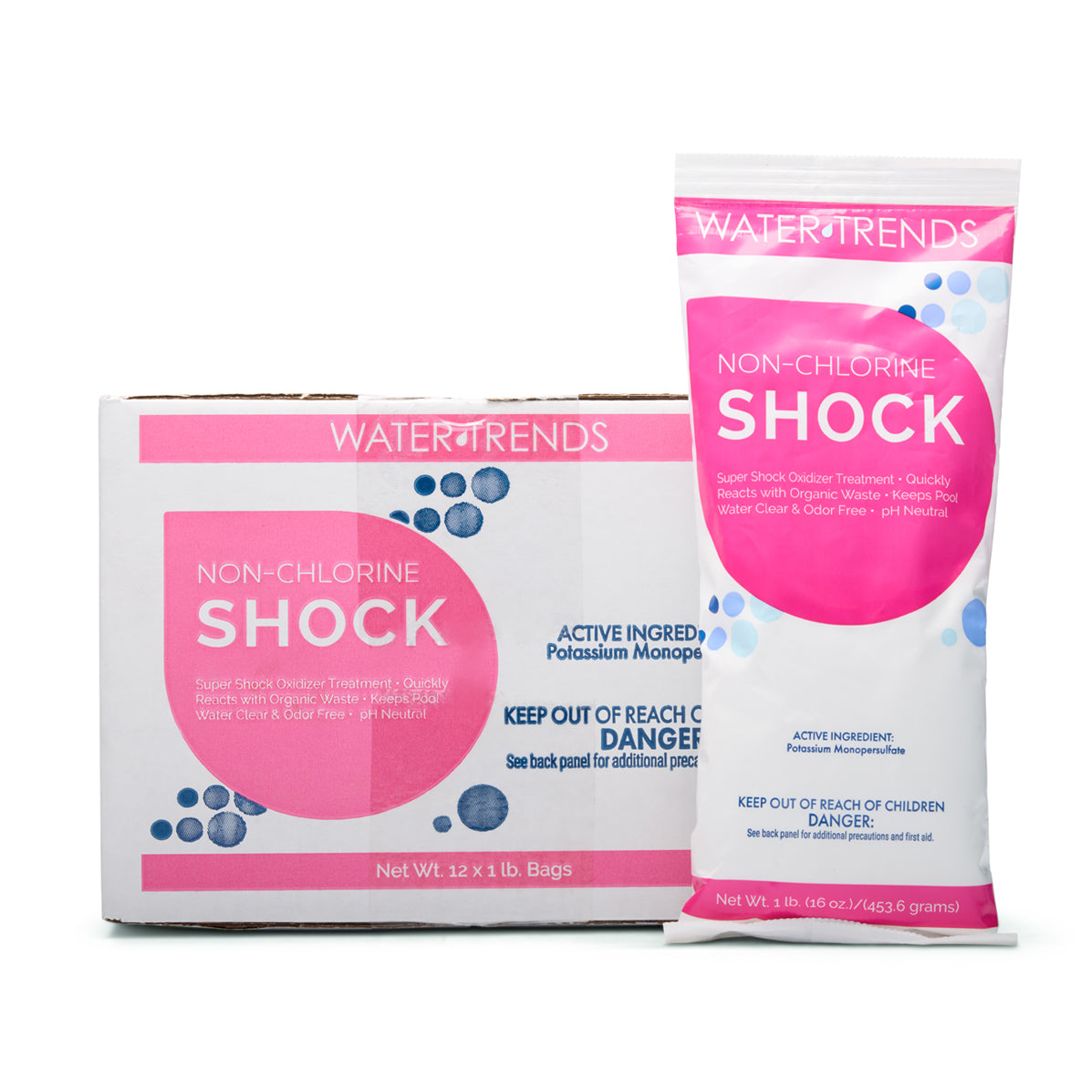 WATER TRENDS Non Chlorine Shock 12 Pack with 1 lb Bag The Great Escape
